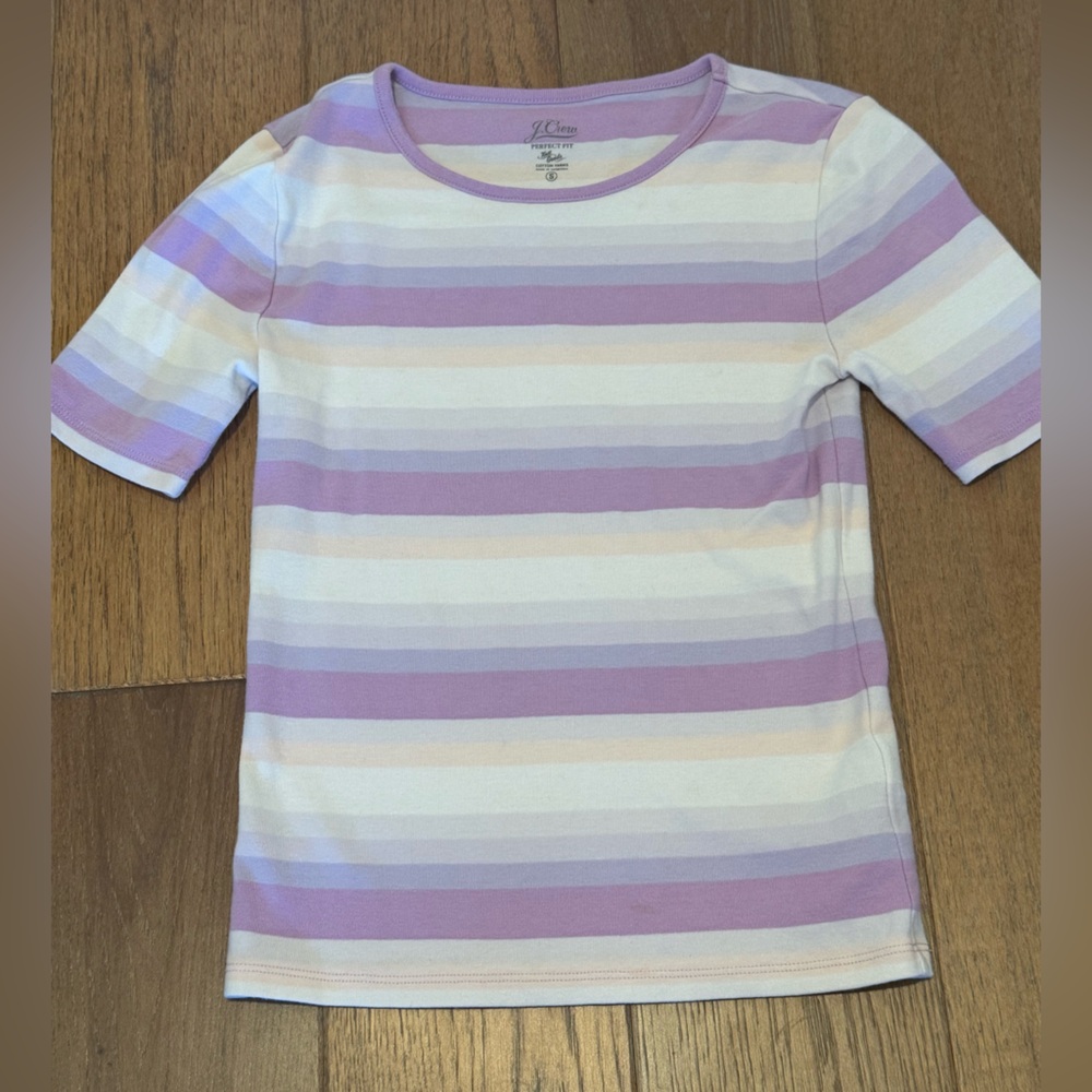 Jcrew Lilac Striped Shirt (S)